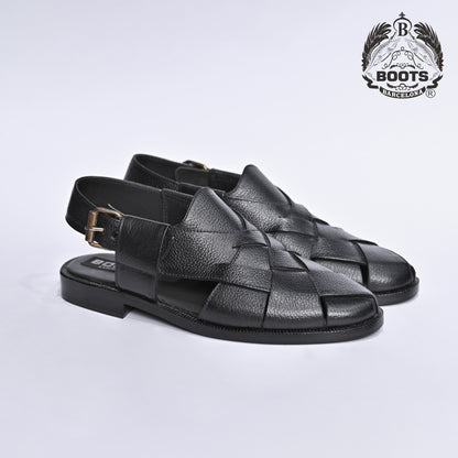 Handcrafted Leather Peshawari Chappal