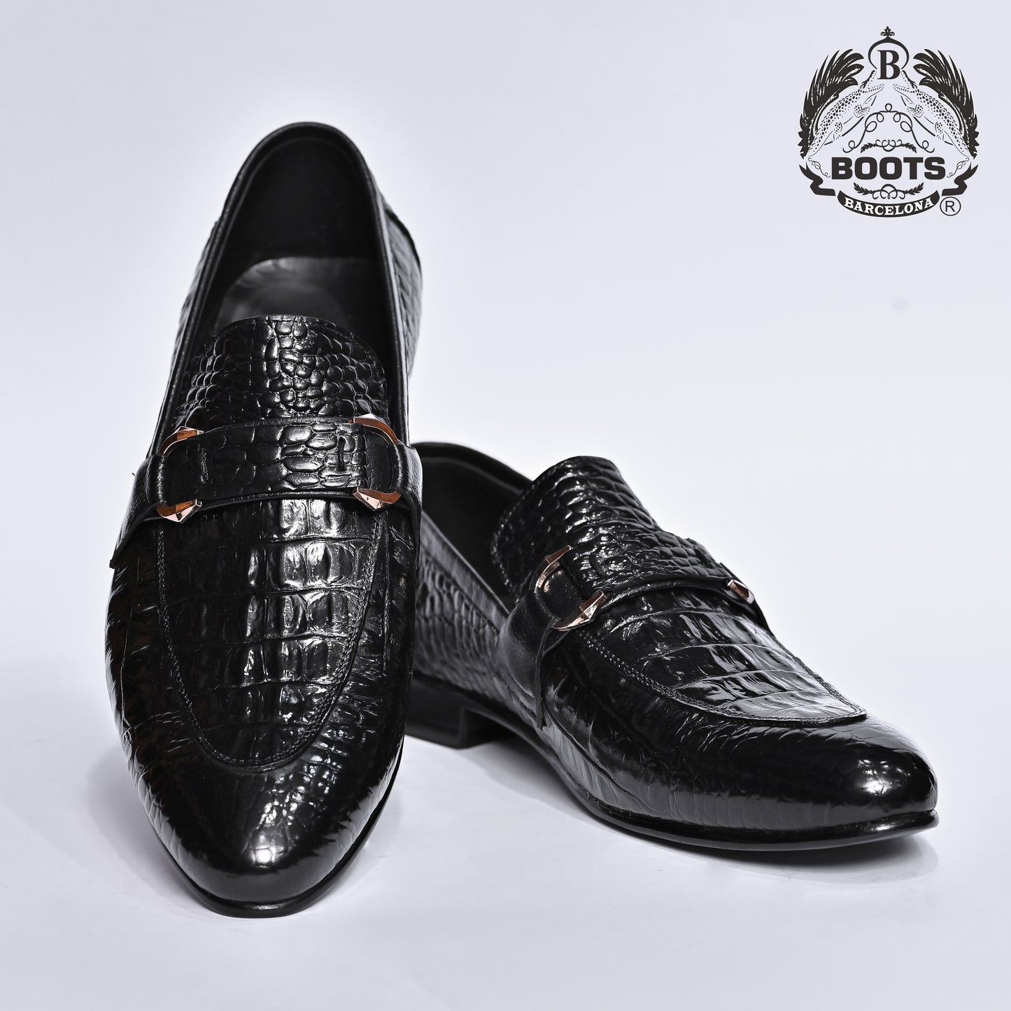 Luxury Crocodile Texture Leather Loafers for Men